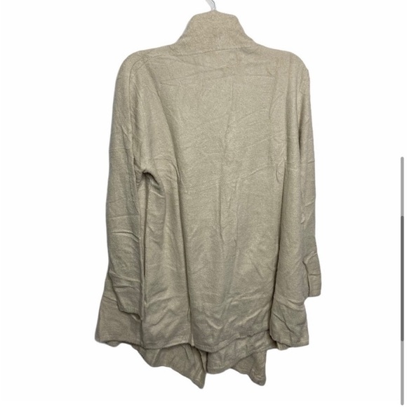 NWT Barefoot Dreams 2X Bisque Cream CozyChic Island Lite Open Sweater Cardigan - Picture 3 of 6